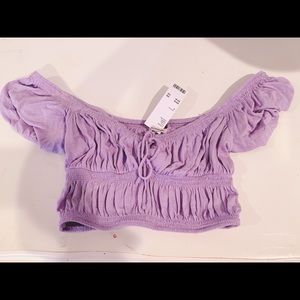 Summer lilac urban outfitters top
